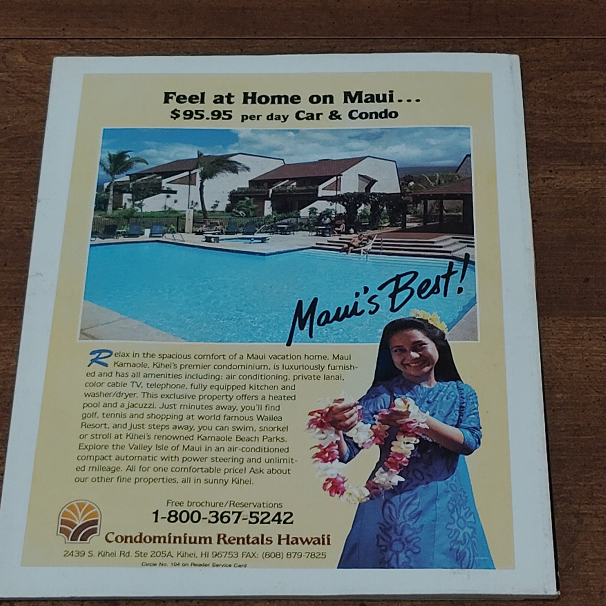 Hawaii Magazine August 1991 - Destination Lanai - Vintage Travel & Culture
