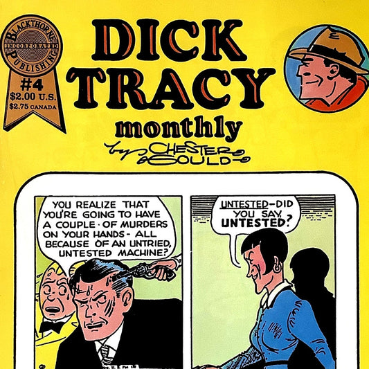 Dick Tracy Monthly #4, 1940 Reprints, Aug 1986, Blackthorne Comics, NM 9.4