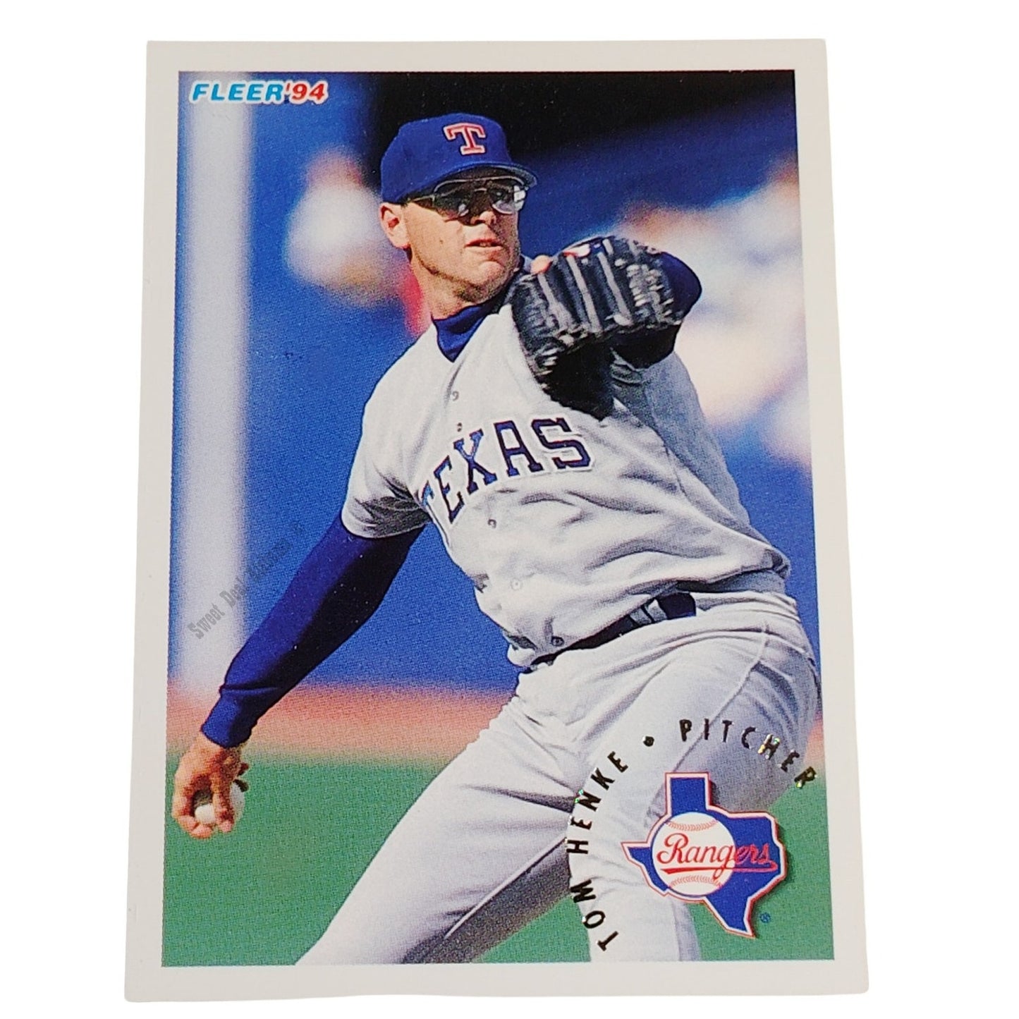 Tom Henke, Texas Rangers, #308, 1994 Fleer Baseball Collector's Card