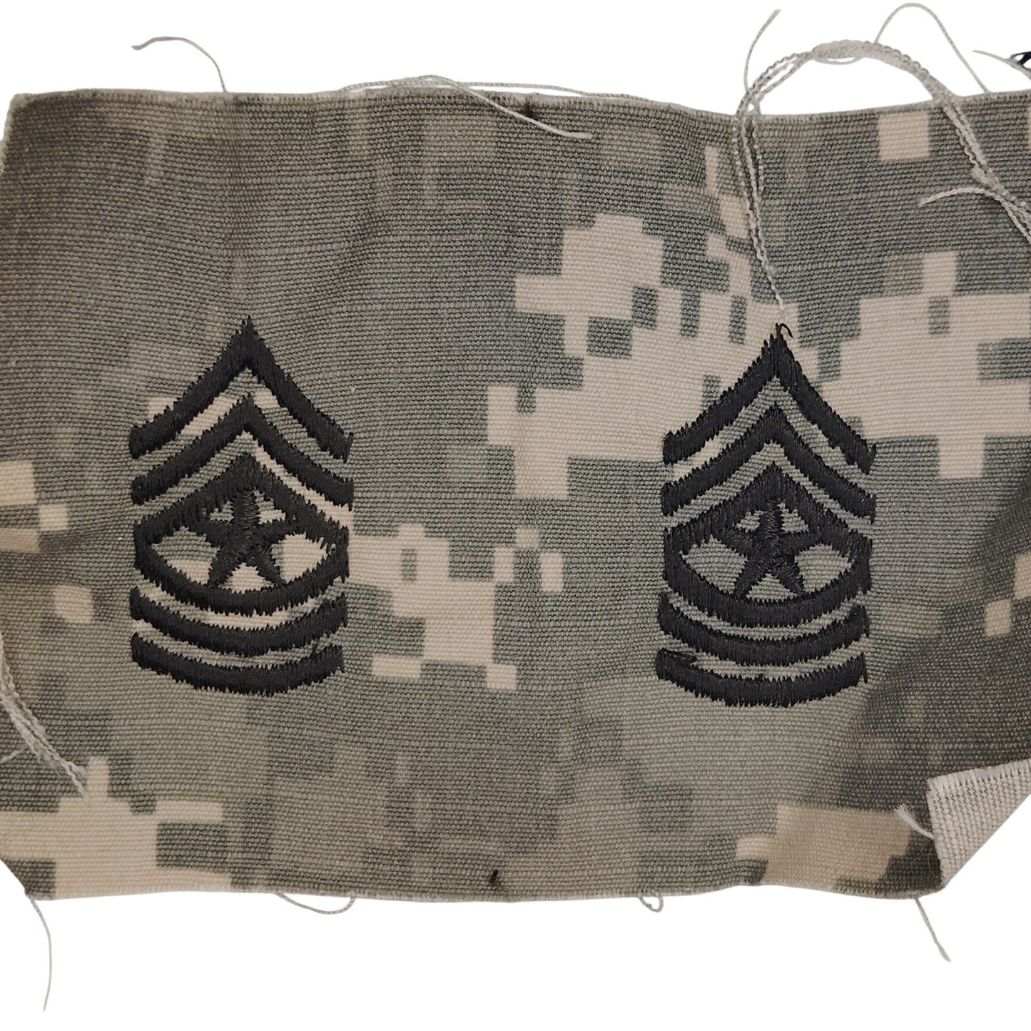 Vintage US Army Sergeant Major SGM E‑9 Patches ACU Digital Sew‑On 4‑3/8" × 3"