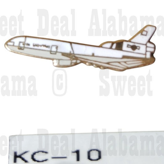 Extender KC-10 Aircraft, Collector's Hat, Lapel, Brooch Pin 1-1/8"W x 1/4"H