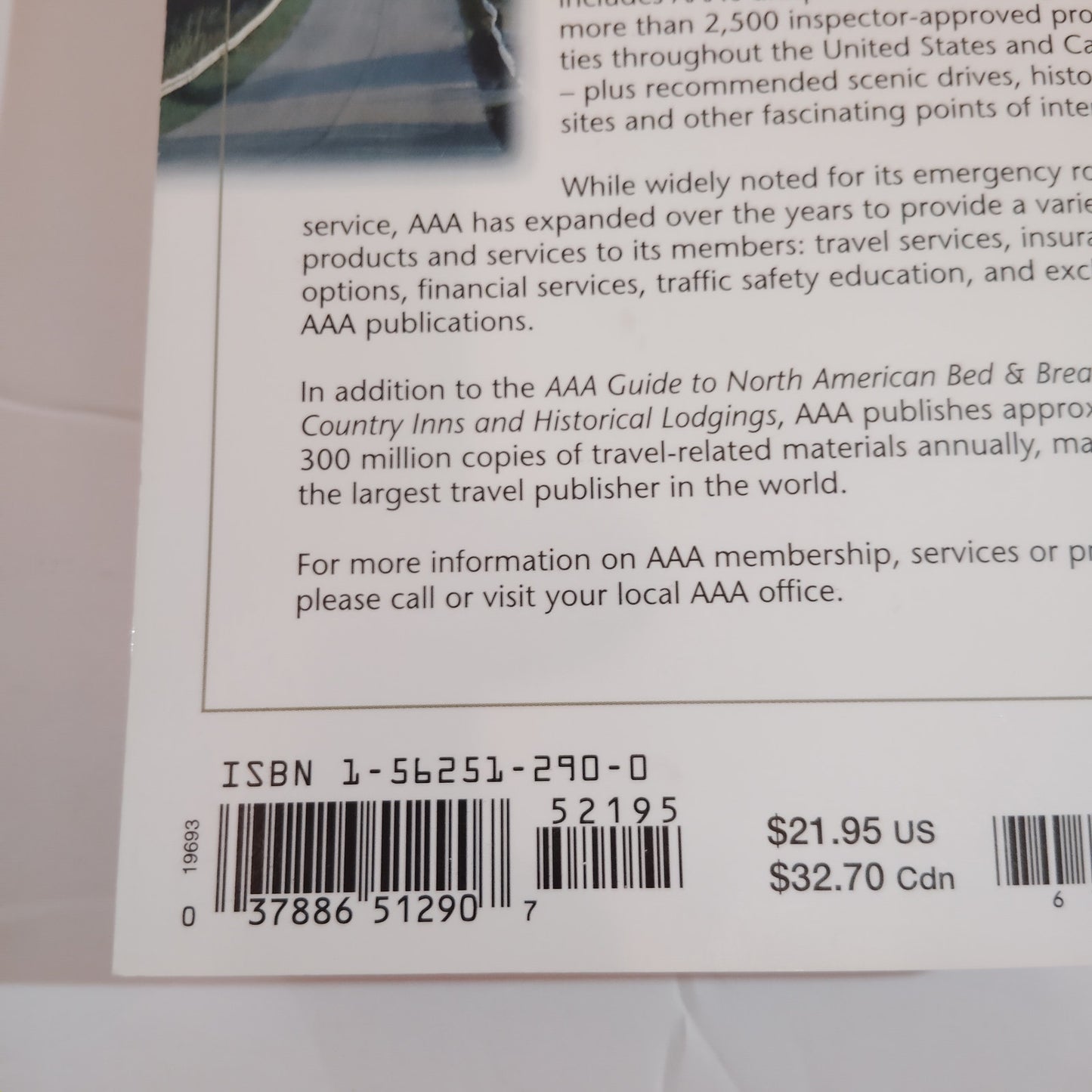 AAA 1999 North American B&B Country Inns & Historical Lodgings Guidebook