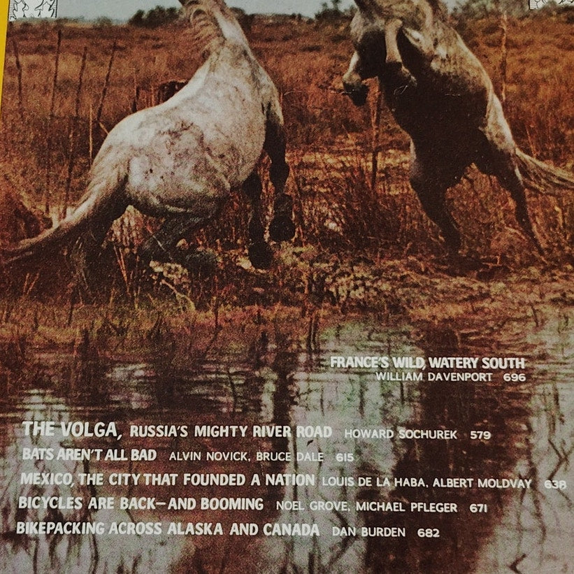 National Geographic – May 1973, Bats, Bicycles, Volga River, Mexico, Bikepacking