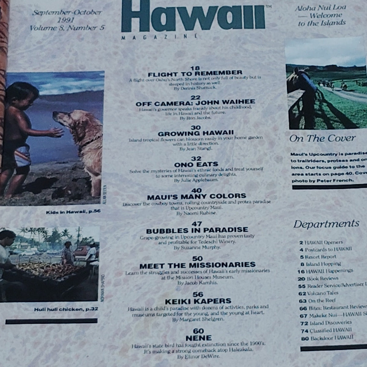 Hawaii Magazine September October 1991 Vintage Travel Atlantis Submarines Protea