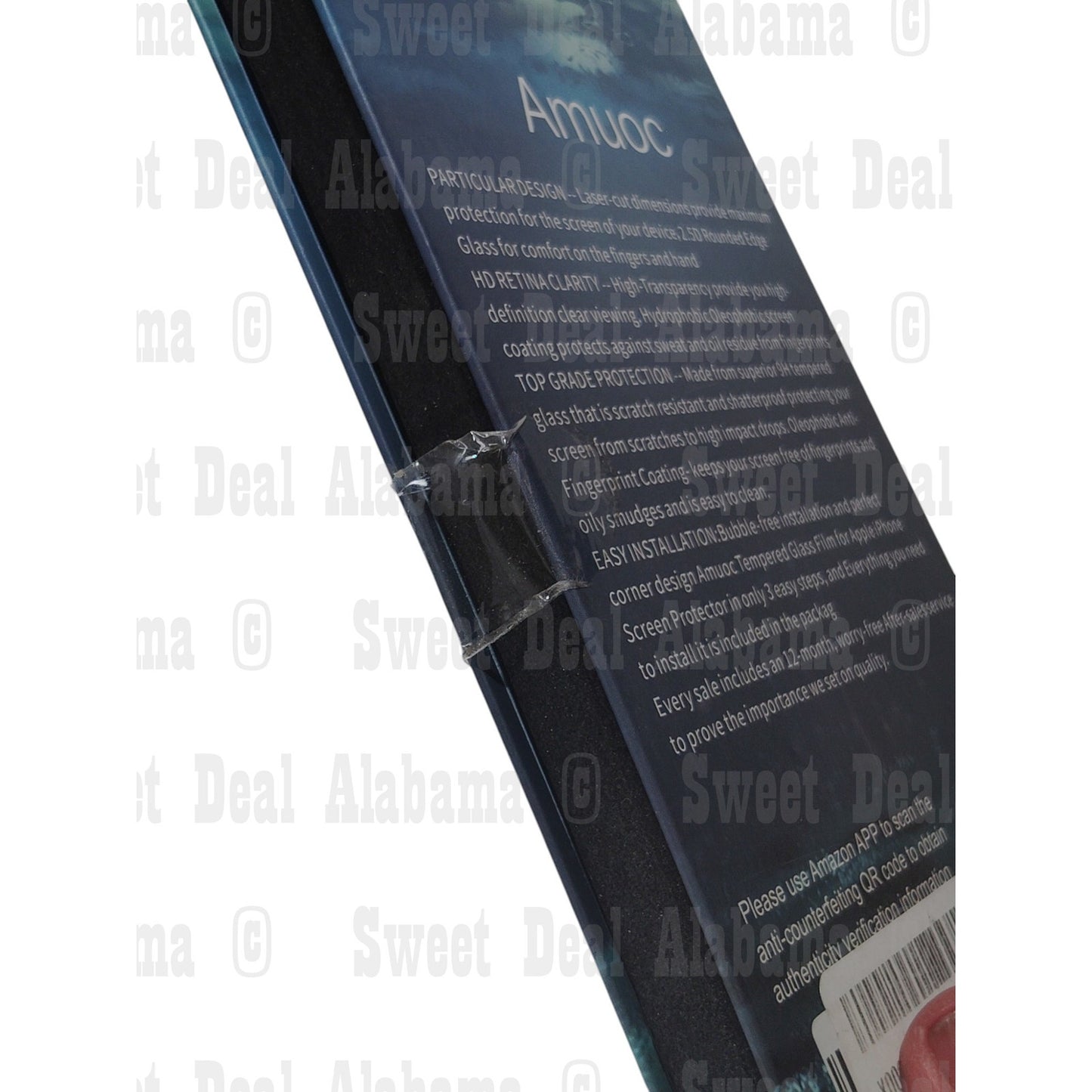 Amuoc 3-Pk Tempered Glass Screen Protectors for iPhone 12 / 12 Pro