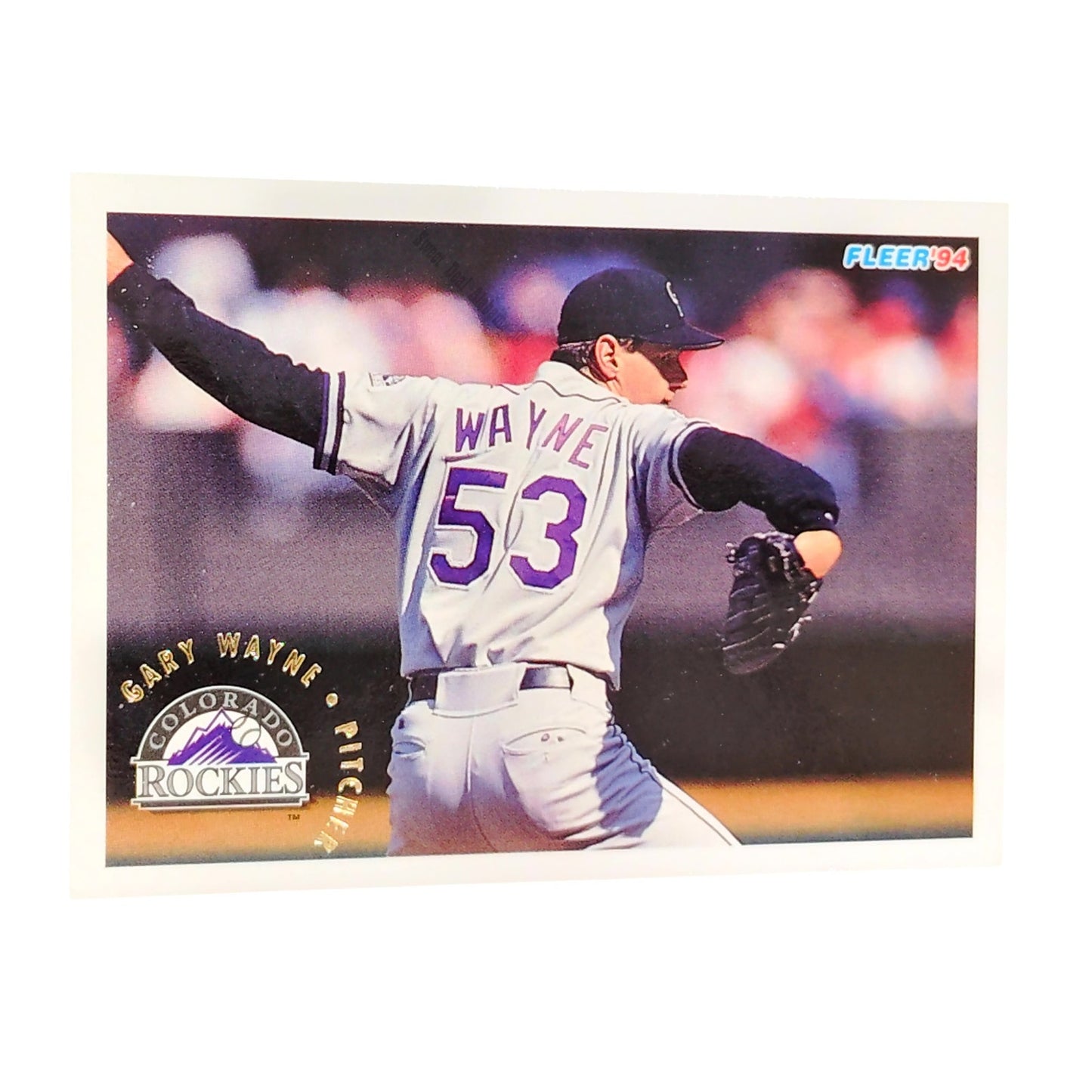 Gary Wayne, Colorado Rockies, #456, 1994 Fleer Baseball Collector's Card