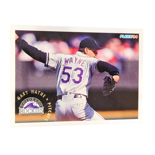 Gary Wayne, Colorado Rockies, #456, 1994 Fleer Baseball Collector's Card