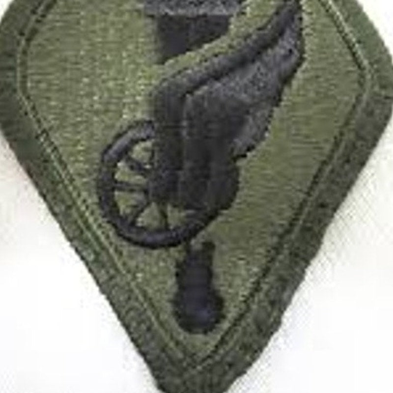 US Army Transportation School Subdued OD Patch 3‑1/8" × 2" Sew‑On