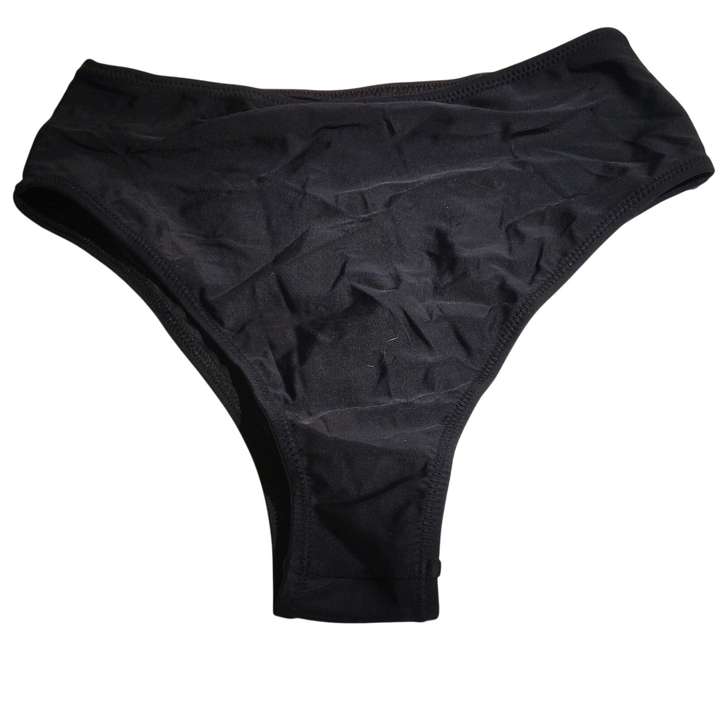Kepblom High‑Waisted Bikini Bottoms – High‑Cut Cheeky – Black – Medium – NWT