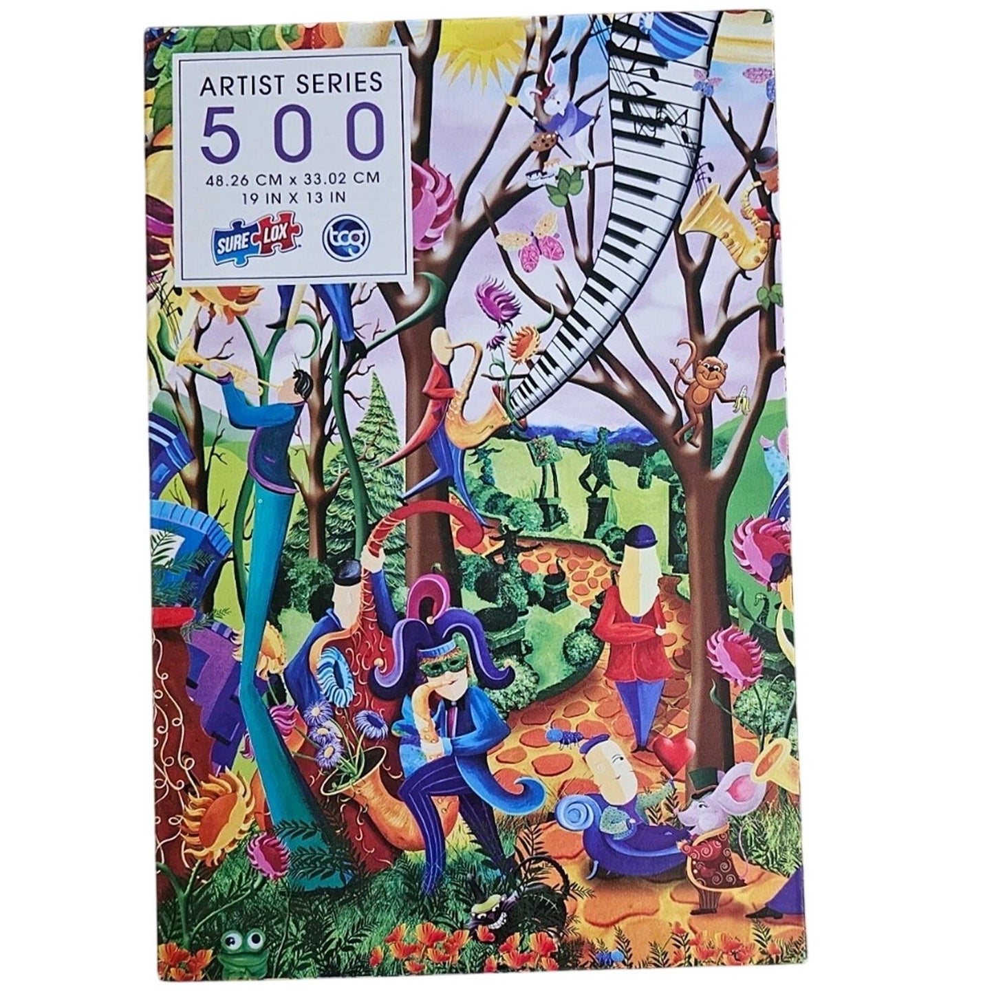 Artist Series 500‑Piece Puzzle – Happy Town Celebration, 19" x 13"