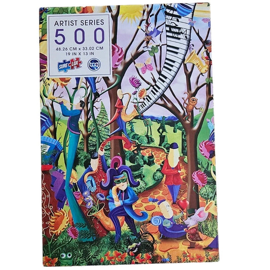 Artist Series 500‑Piece Puzzle – Happy Town Celebration, 19" x 13"