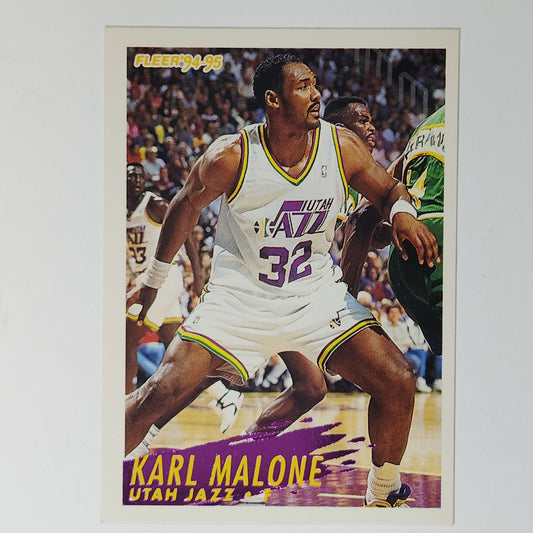 1994-95 Fleer Karl Malone #224 Utah Jazz Hall of Fame Power Forward NBA Card