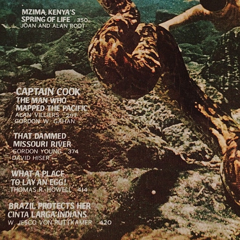 National Geographic Magazine – September 1971, Captain Cook, Missouri River, Brazil
