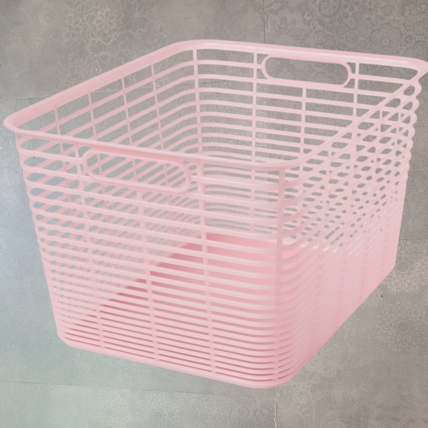 4-PK Brightroom Large Pink Aria Jelly Decorative Basket 14.6" × 12" × 8.6" Each