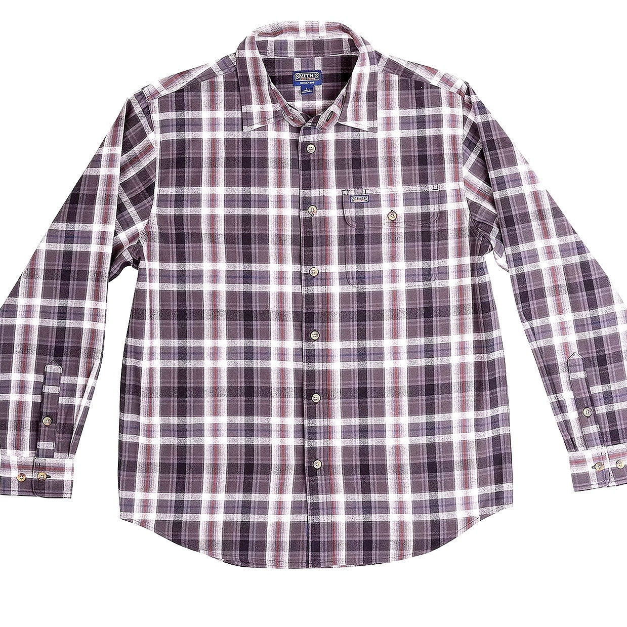 Ely Cattleman Unlined Flannel Big and Tall Mens Long Sleeve Western Shirt, 2XL
