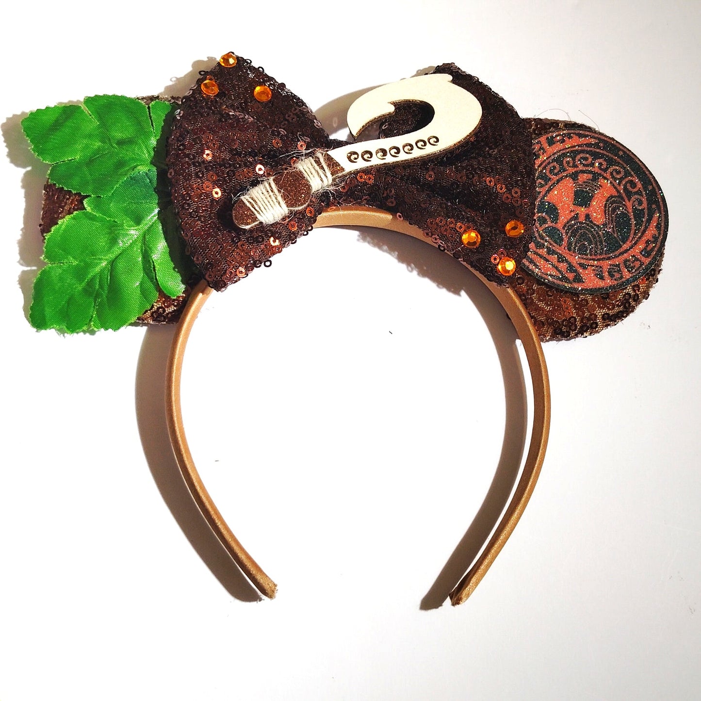 Costume Play Headband Set – Animal Ears & Brown Moana Sequin Bow Ears One Size