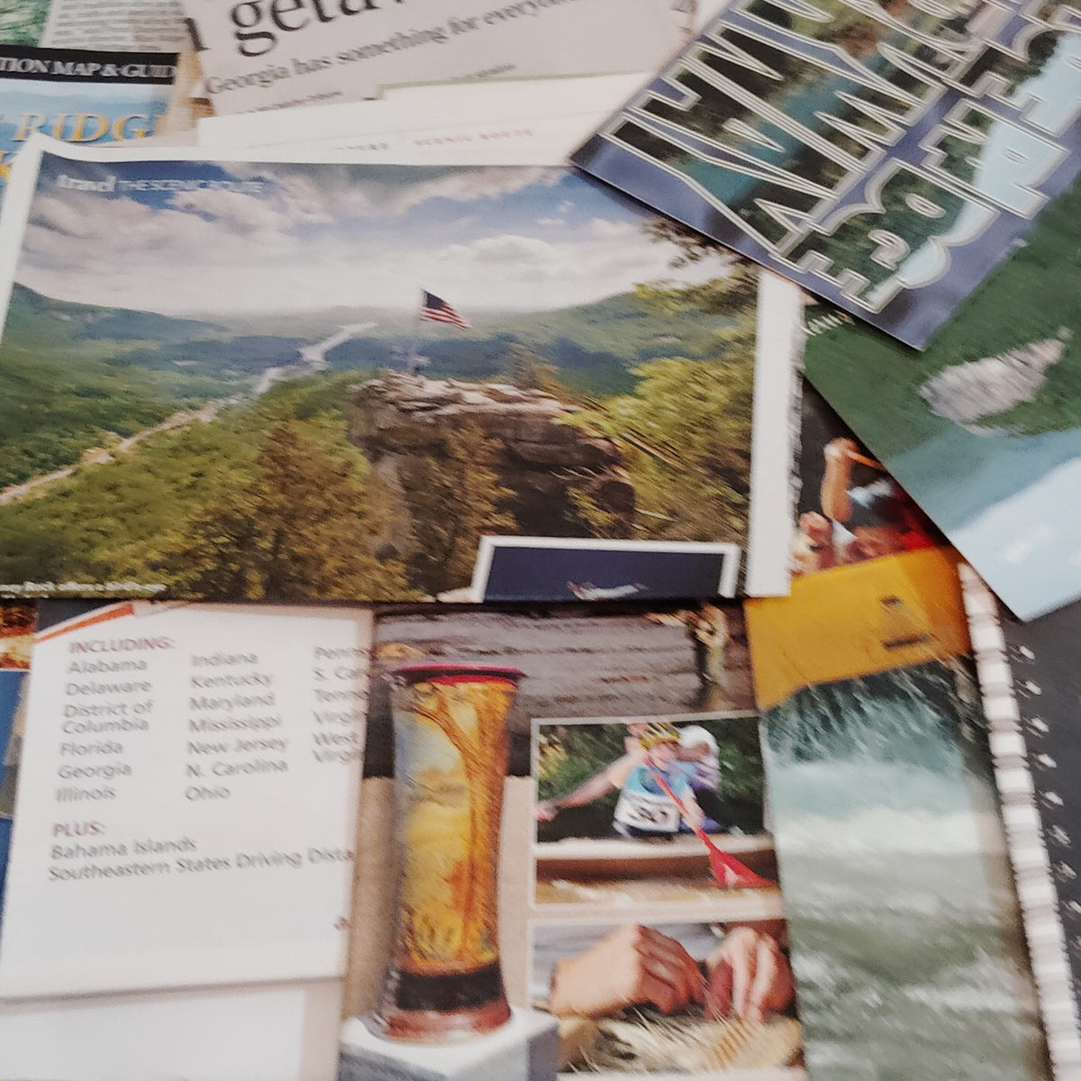 2007 Georgia North Carolina Mississippi Ephemera - Maps, Postcards, Brochures