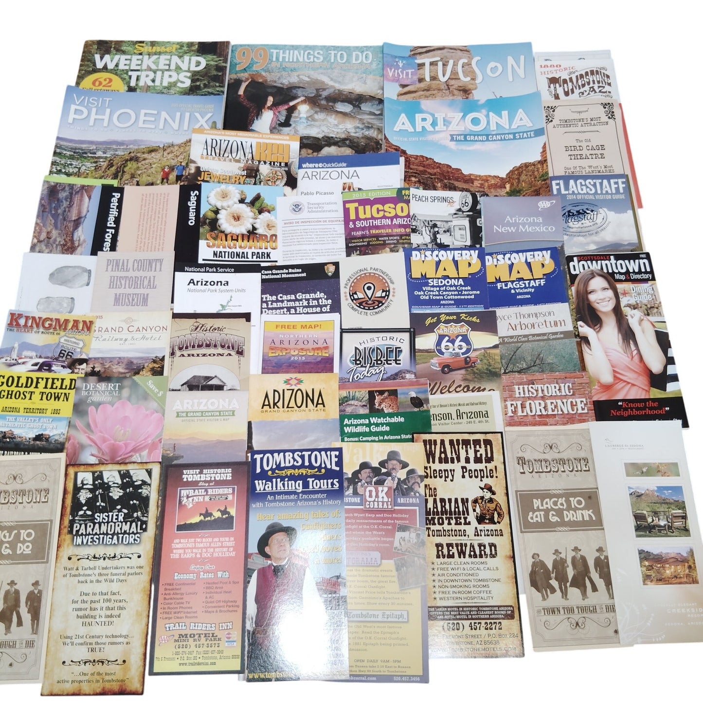 2015 Arizona Travel Ephemera Collection - Maps, Brochures & Souvenirs