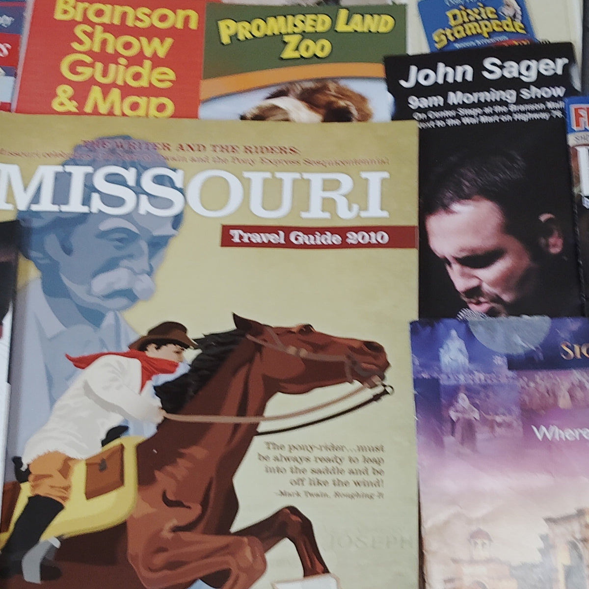 Missouri Travel & Tourist Ephemera Lot 2010 - Branson, St. Charles Guides Maps