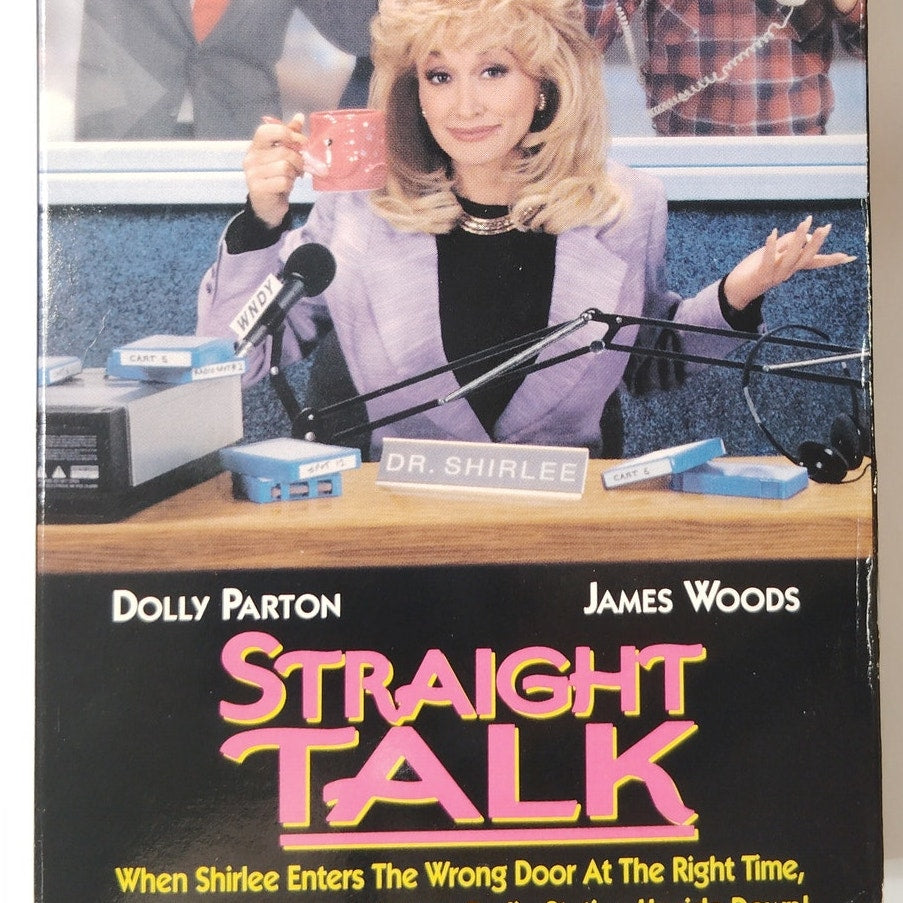 Straight Talk VHS 1992 Dolly Parton James Woods Comedy Romance
