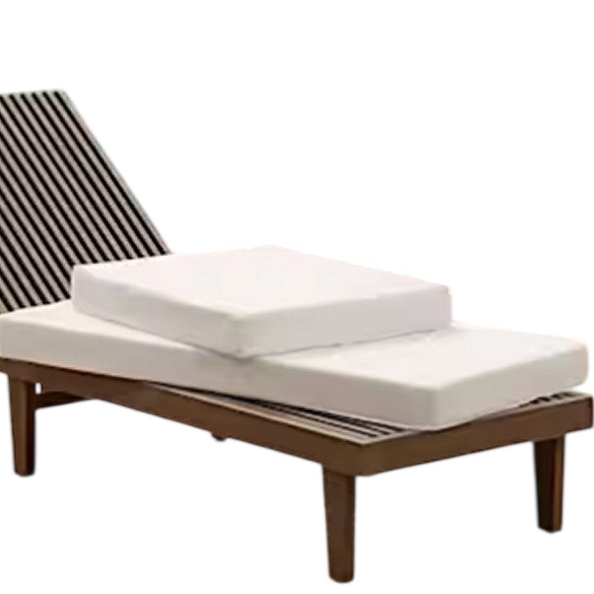 2-PK Double Welt 2‑PC Chaise Lounge Cushions, Chili,  26x80x4 -Seat 49" Back 31"