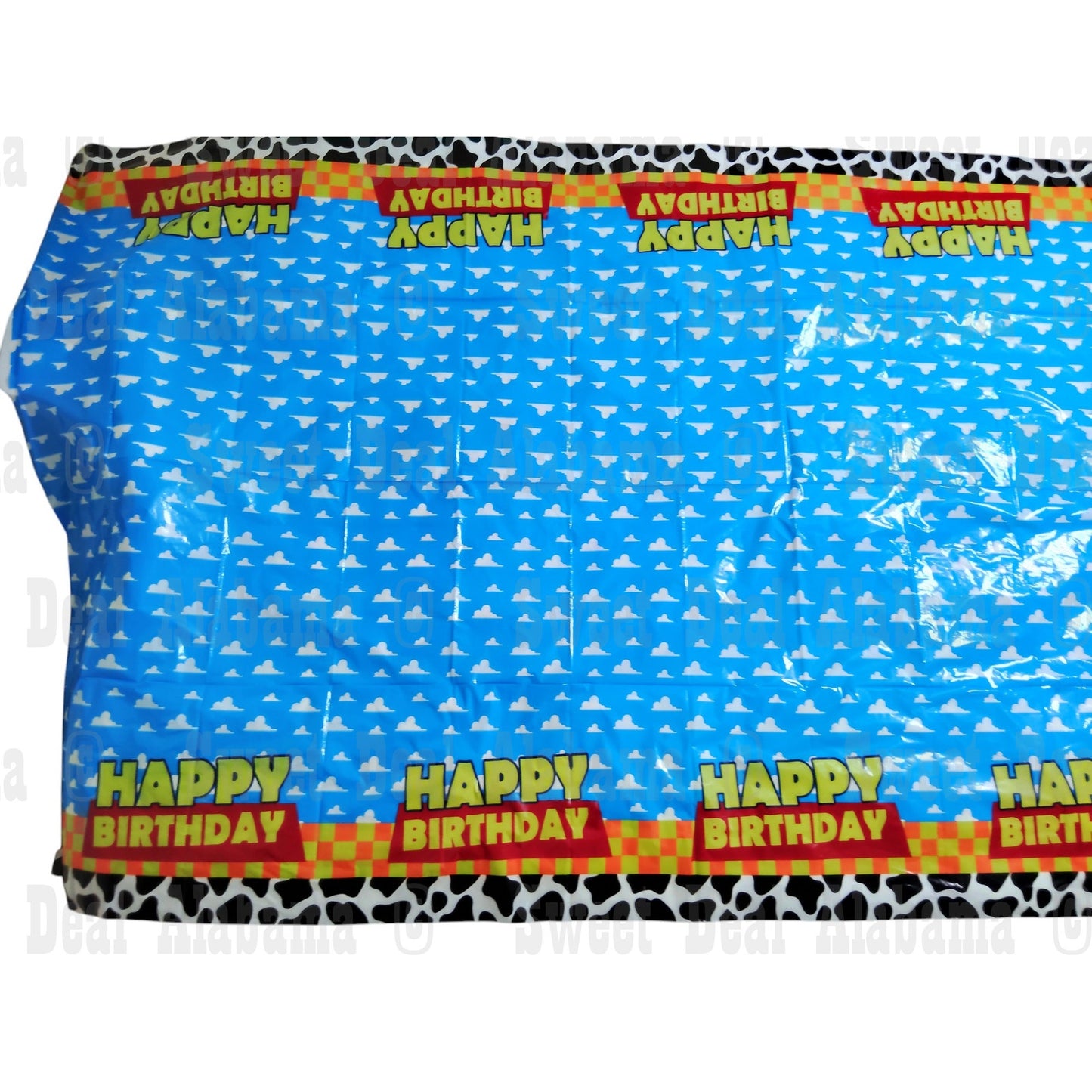 Toy Story Tablecloth 106"x52" – Blue Sky & Cloud Party Cover, Birthday Decoration