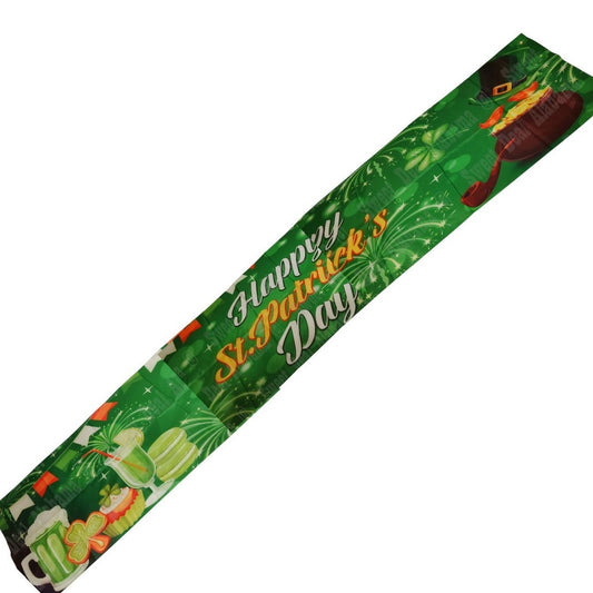 Happy St. Patrick’s Day Banner – 120” x 20” Shamrock Indoor/Outdoor Decoration