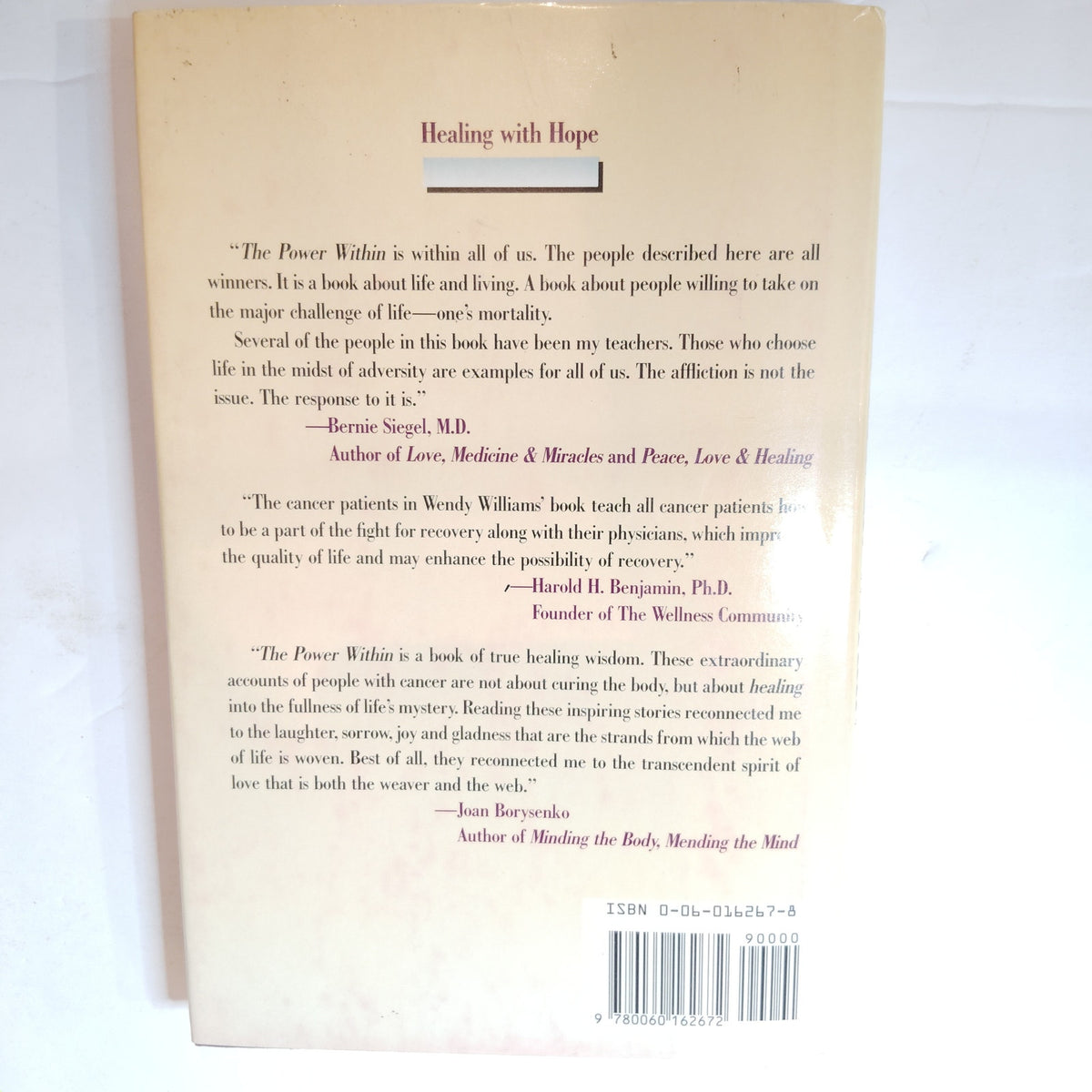 Wendy Williams - The Power Within Signed 1st Edition 1990 Hardcover