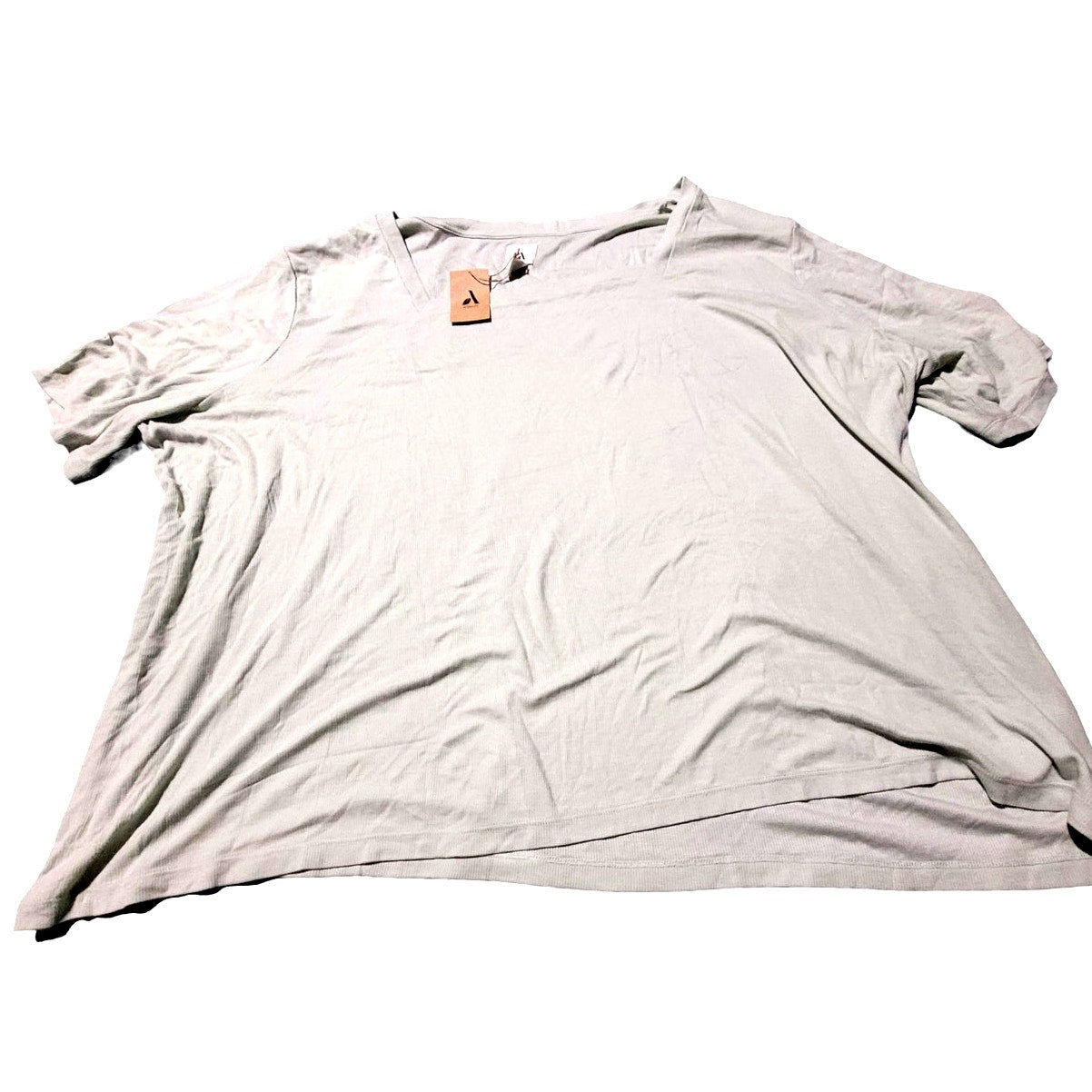 Aware Modal Ribbed Elbow Sleeve Square Neck T-Shirt, Ivory, 6XL 6-XL, XXXXXXL