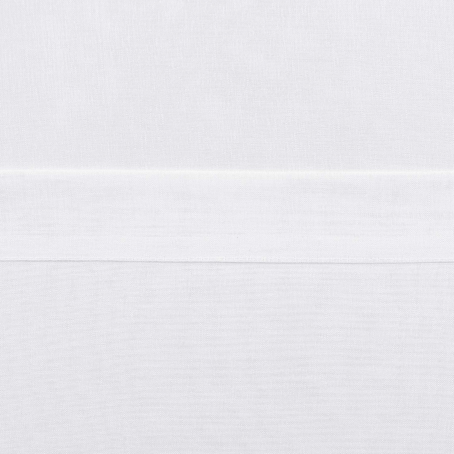 DWCN White Sheer, Linen-Look Grommet Curtains, Set of 2 Panels, Each 52" x 90"