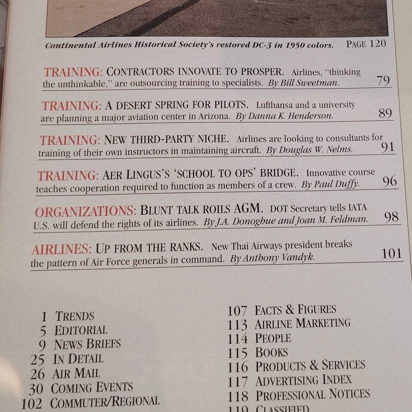 Air Transport World Magazine – December 1993 – GE Capital Training Issue