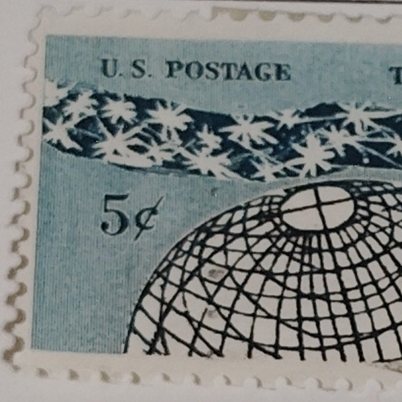 1963 Scott #1237 – 5¢ National Academy of Sciences Centennial / Globe & Stars