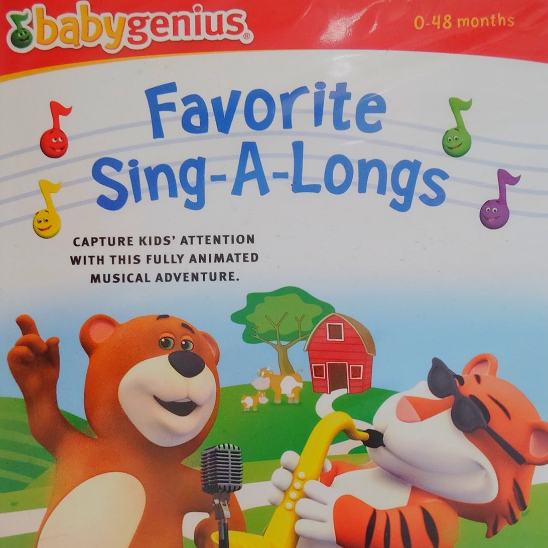 Baby Genius Favorite Sing-A-Longs DVD 2006 Kids Animated Sing-Along Songs