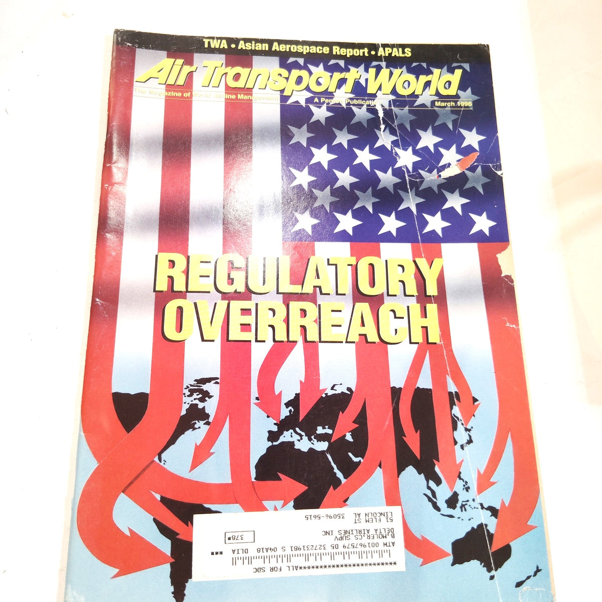 Air Transport World - March 1996: Regulatory Overreach Aviation Magazine