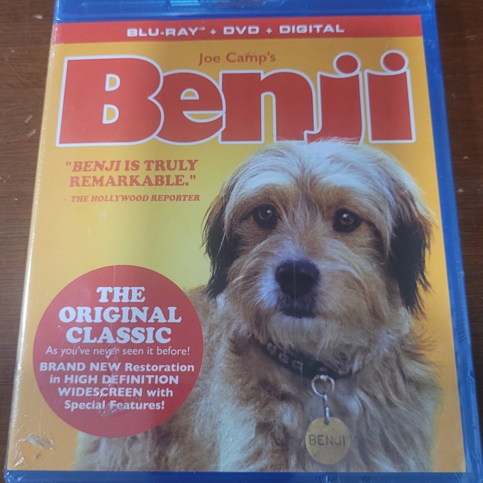 Benji Blu-ray DVD Digital Copy Joe Camp Classic Family Dog 1974 Restored Edition