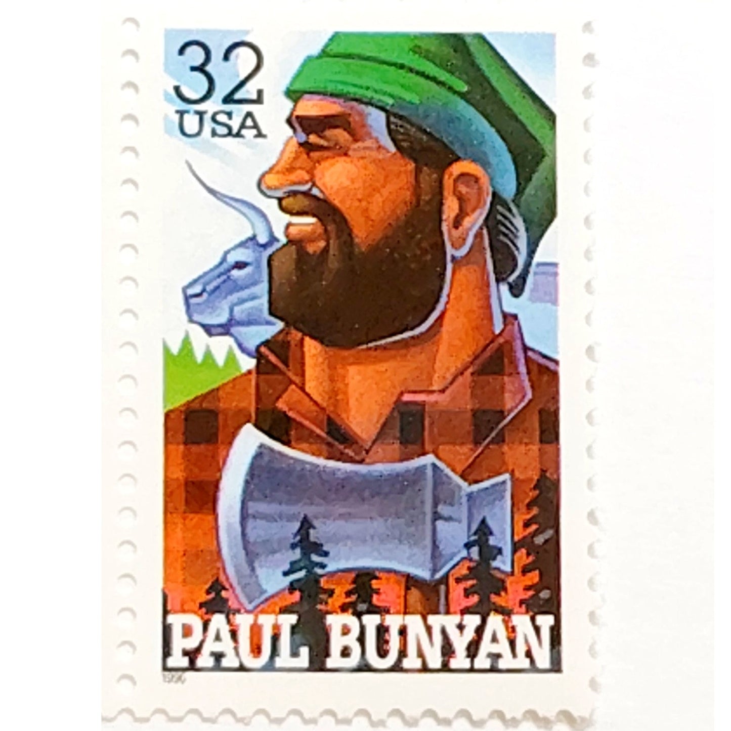 Block of 2 – 1996 USA 32¢ American Folk Heroes MNH Scott 3083–3084
