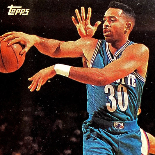 Dell Curry, Charlotte Hornets, 1993 Topps Collector's Card 70, EXC