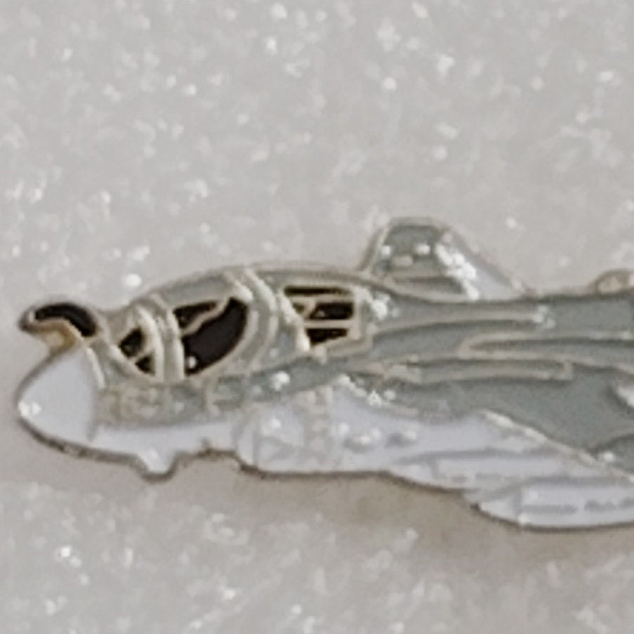 A‑6 Intruder Aircraft Hat or Lapel Pin, Enamel, Navy Attack Jet 1.5" × 5/8"