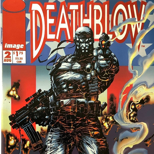 Jim Lee's Deathblow #2, Aug 1993, NM 9.4, Image Comics