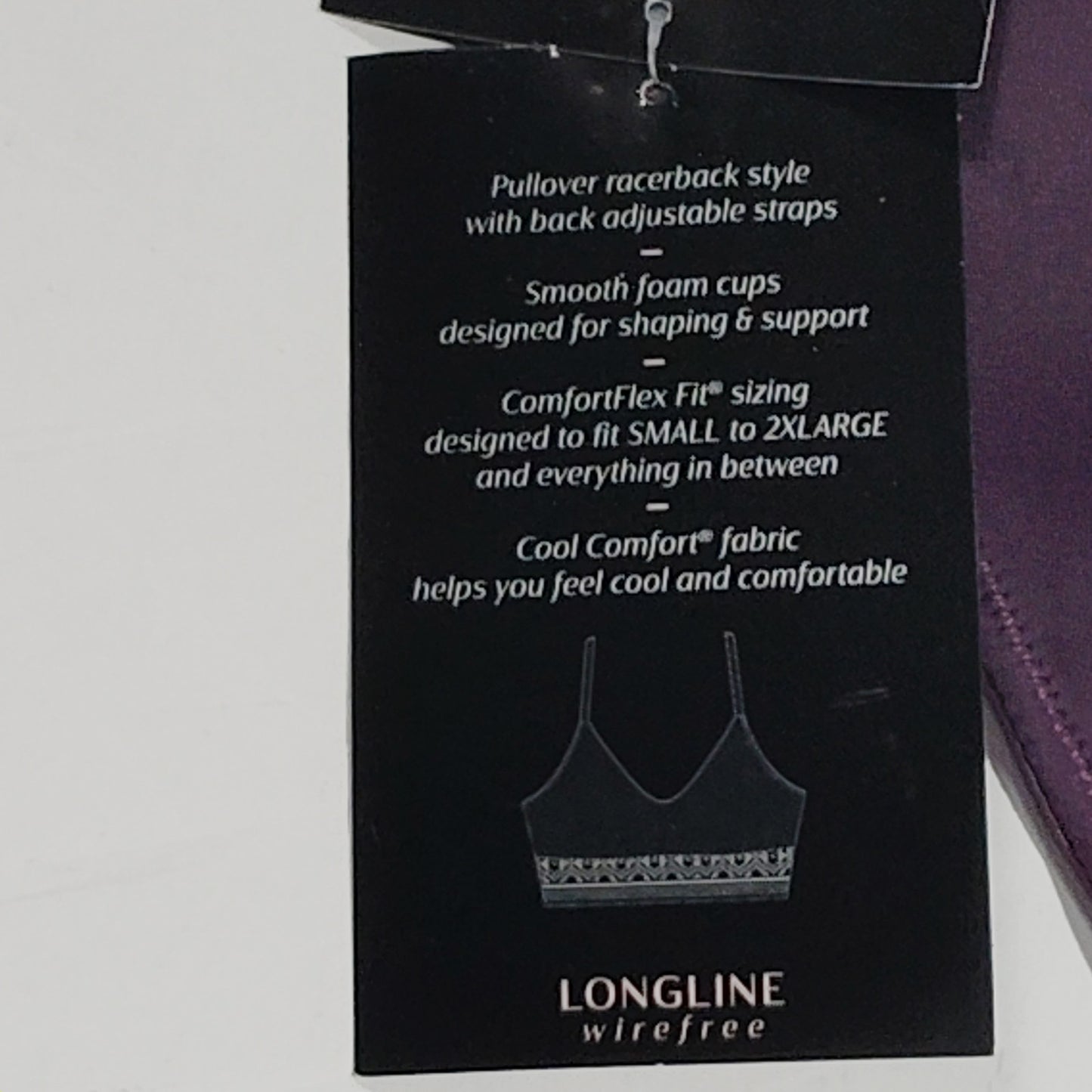 Bali Comfort Revolution Lace Wireless Bralette DF6594 – Blackberry Jam – Small