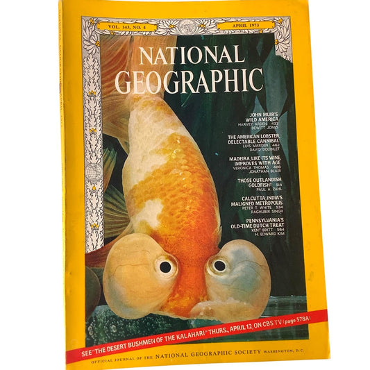 National Geographic Magazine April 1973, Calcutta, Pennsylvania, Madeira & More