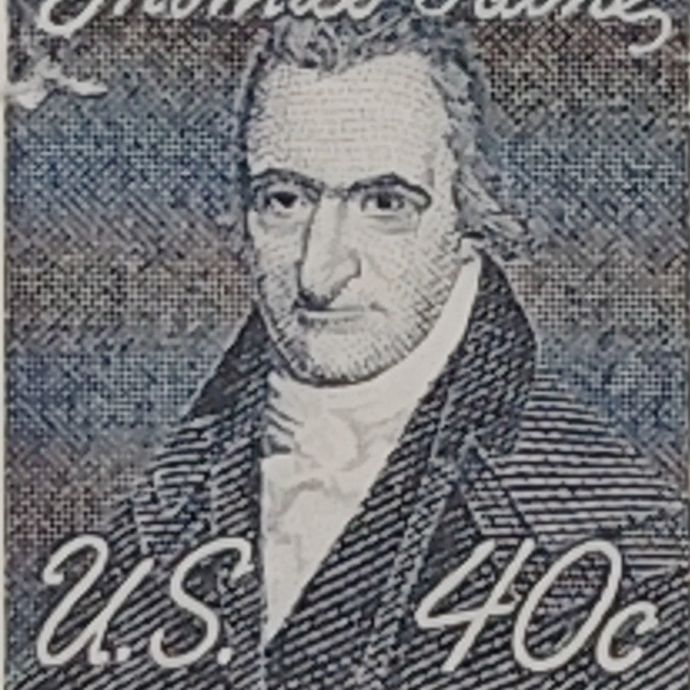 1968 Thomas Paine – 40¢ MNH – Prominent Americans Series – Gummed Vintage Single