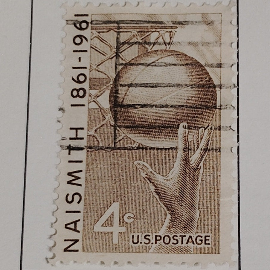 1961 Scott #1189 – 4¢ James Naismith / Basketball Centennial – Canceled