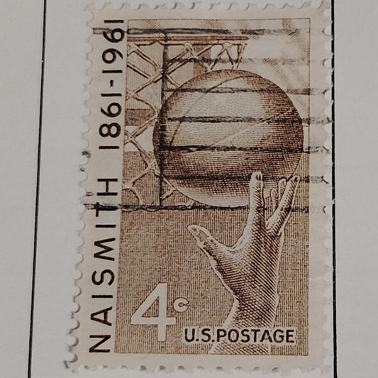 1961 Scott #1189 – 4¢ James Naismith / Basketball Centennial – Canceled