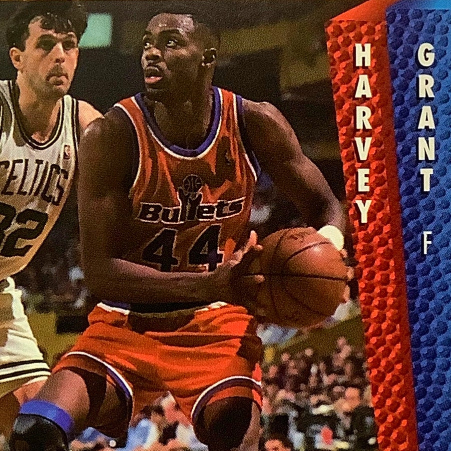 Harvey Grant (F), Card #233, Washington Bullets, 1992-93 Fleer NBA