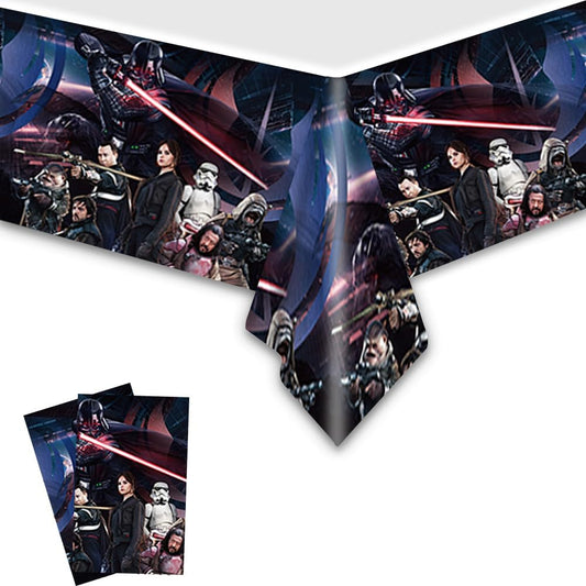 Star Wars Tablecloths 2‑Pack – Disposable Party Tablecovers – 70" × 42"