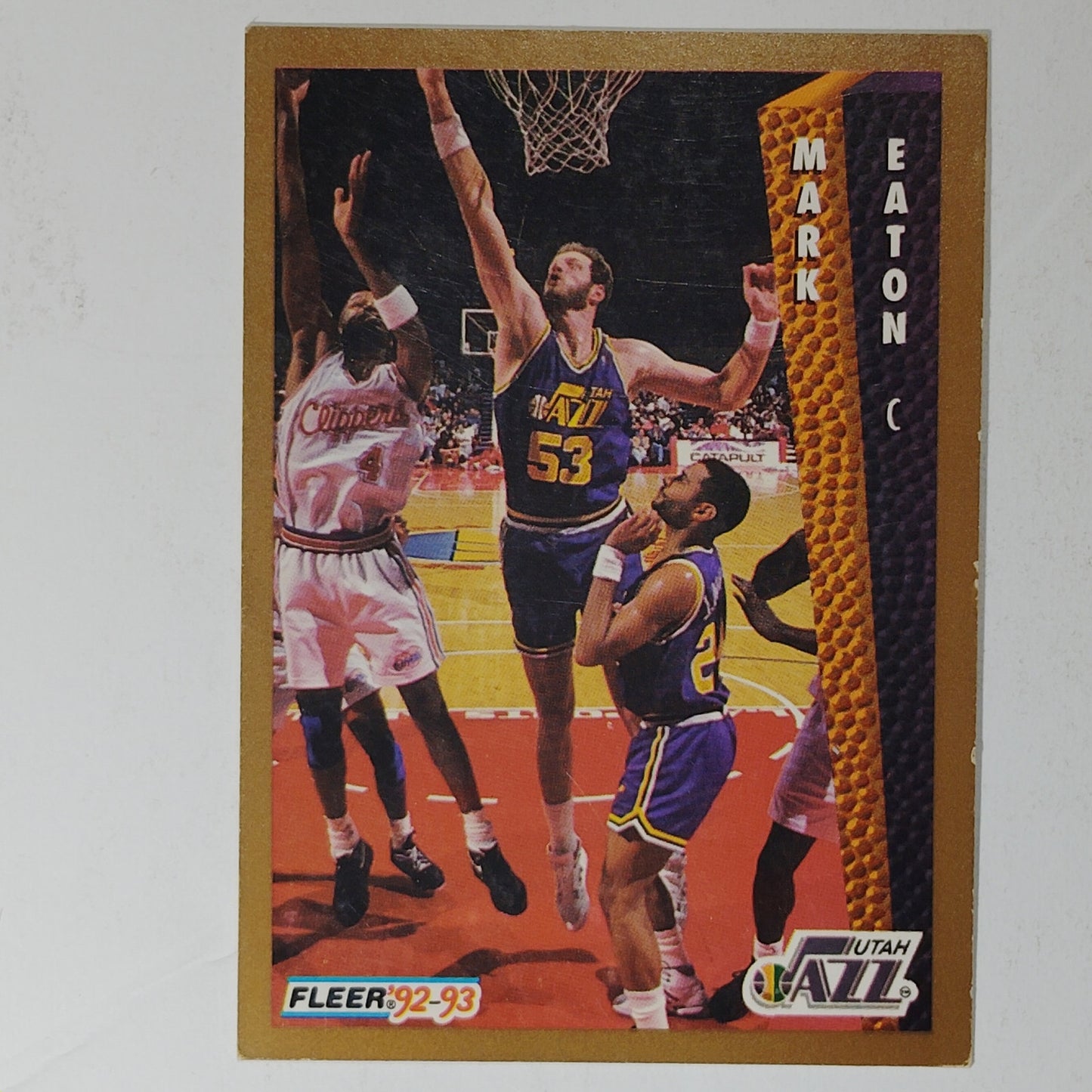 1992–93 Fleer Mark Eaton #221 – Utah Jazz – Center – VG/EX