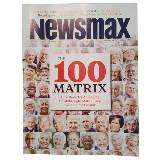 Newsmax Magazine July 2017 - The 100 Matrix Biotech Anti-Aging Longevity