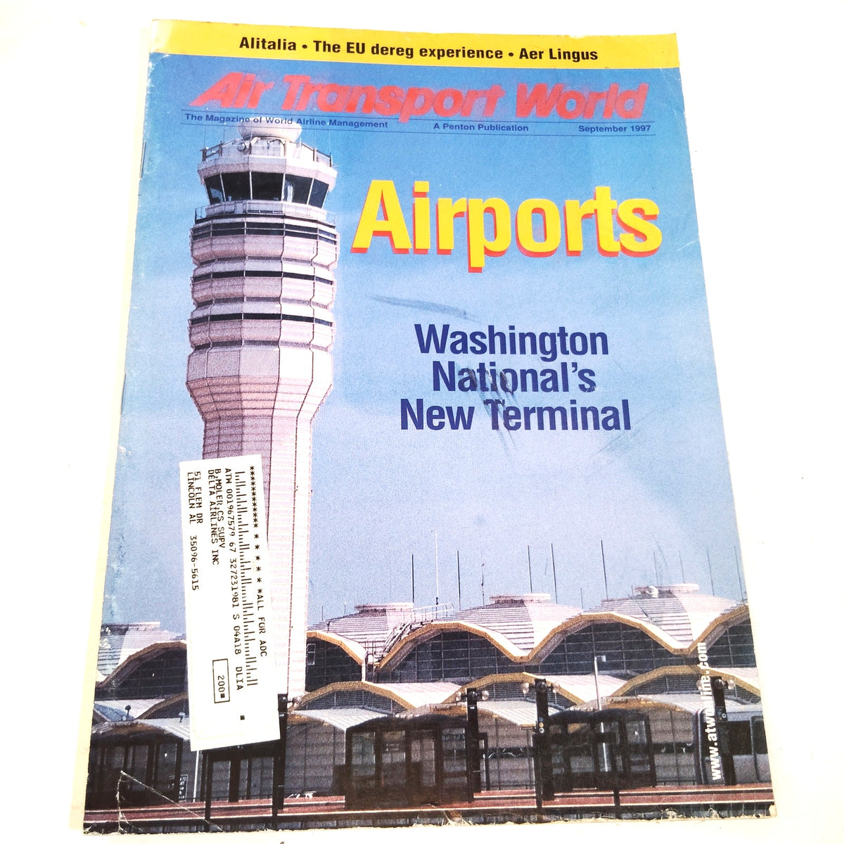 Air Transport World Magazine - Sept 1997 - Washington National Airport Penton