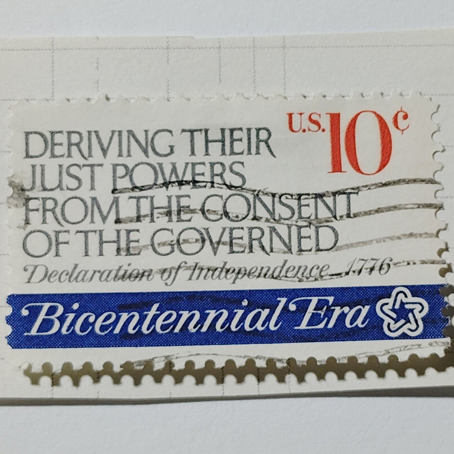 1974 Scott No. 1546 – 10¢ Declaration of Independence Quote – Bicentennial Era